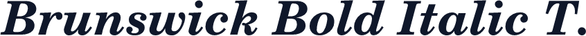 Brunswick Bold Italic T.