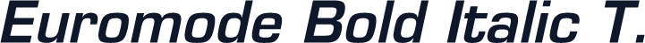 Euromode Bold Italic T.