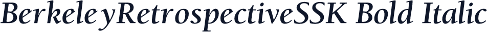 BerkeleyRetrospectiveSSK Bold Italic