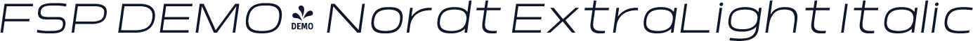 FSP DEMO - Nordt ExtraLight Italic