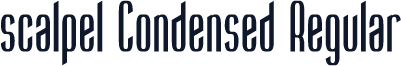 scalpel Condensed Regular