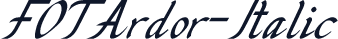 FOTArdor-Italic