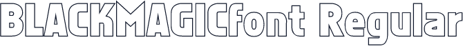 BLACKMAGICfont Regular