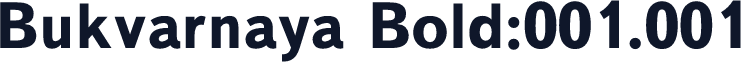 Bukvarnaya Bold:001.001