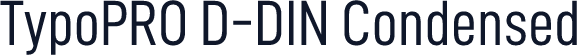 TypoPRO D-DIN Condensed