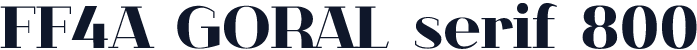 FF4A GORAL serif 800