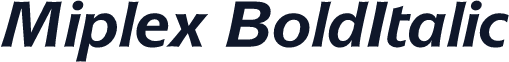 Miplex BoldItalic
