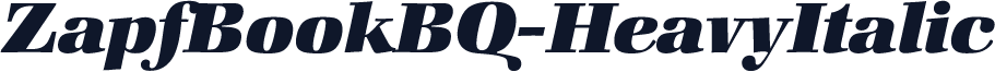 ZapfBookBQ-HeavyItalic