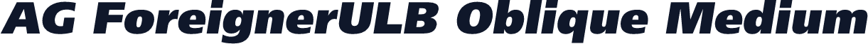 AG ForeignerULB Oblique Medium