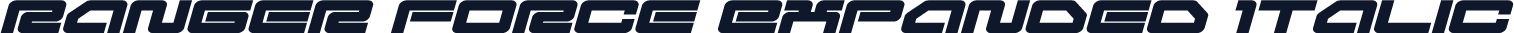 Ranger Force Expanded Italic
