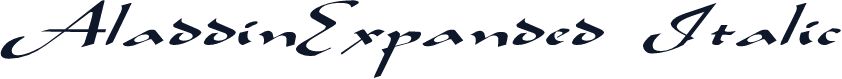 AladdinExpanded Italic