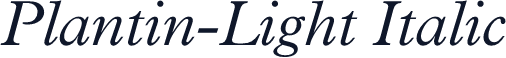 Plantin-Light Italic