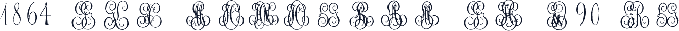 1864 GLC Monogram GH W90 Rg