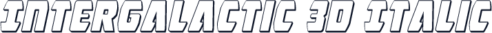 Intergalactic 3D Italic