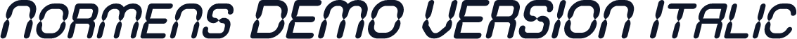 Normens DEMO VERSION Italic