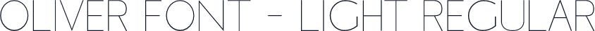 Oliver Font - Light Regular