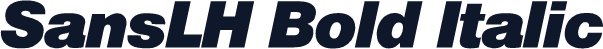 SansLH Bold Italic