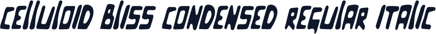 Celluloid Bliss Condensed Regular Italic