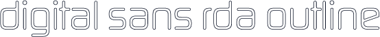 Digital Sans RDA Outline