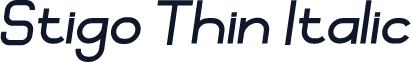 Stigo Thin Italic