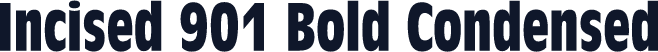 Incised 901 Bold Condensed