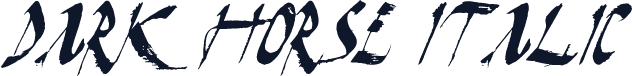 Dark Horse Italic
