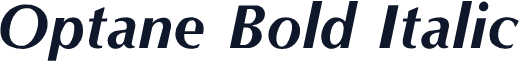 Optane Bold Italic
