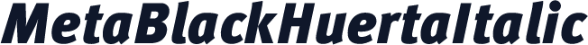 MetaBlackHuertaItalic