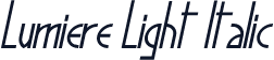 Lumiere Light Italic