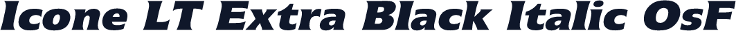 Icone LT Extra Black Italic OsF