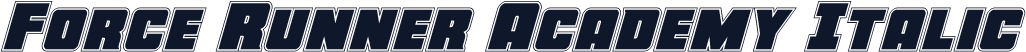 Force Runner Academy Italic