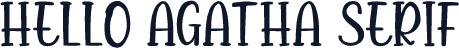 Hello Agatha Serif