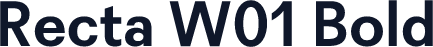 Recta W01 Bold