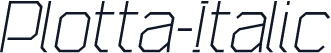 Plotta-Italic