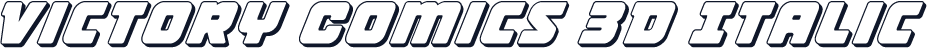 Victory Comics 3D Italic