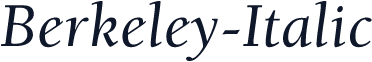 Berkeley-Italic