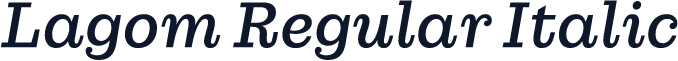 Lagom Regular Italic