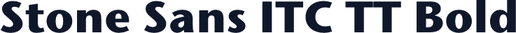 Stone Sans ITC TT Bold