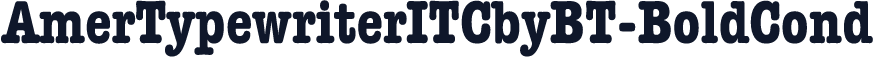 AmerTypewriterITCbyBT-BoldCond