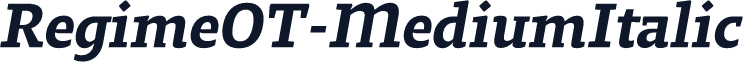 RegimeOT-MediumItalic