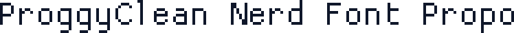 ProggyClean Nerd Font Propo