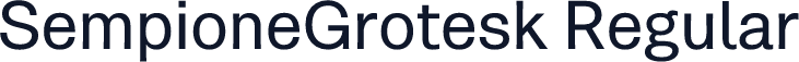 SempioneGrotesk Regular