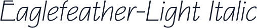 Eaglefeather-Light Italic