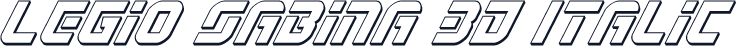 Legio Sabina 3D Italic