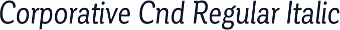 Corporative Cnd Regular Italic