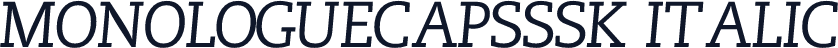 MonologueCapsSSK Italic