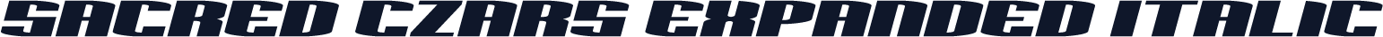 Sacred Czars Expanded Italic