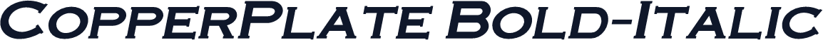 CopperPlate Bold-Italic
