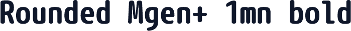 Rounded Mgen+ 1mn bold
