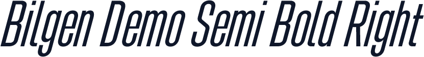 Bilgen Demo Semi Bold Right